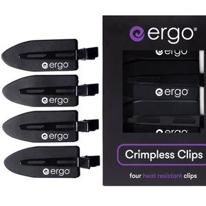 No-Crease Hair Clips – 4 Pcs Heat-Resistant Crimpless Clips